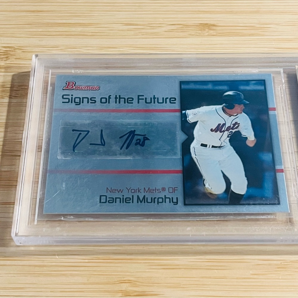 DANIEL MURPHY 2008 Bowman Draft Rookie RC Auto Autograph BGS 9.5/10 Gem Mint - Picture 2 of 3